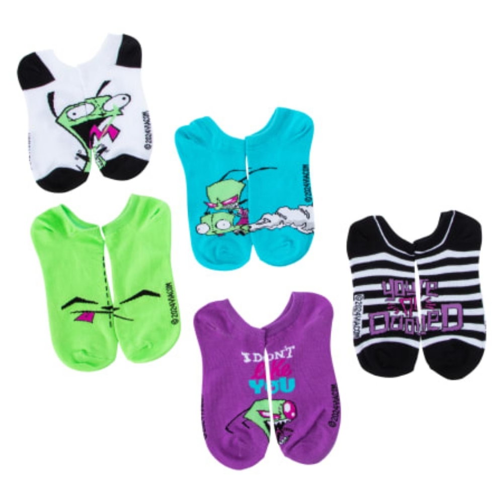 Nickelodeon Invader Zim No-Show Socks